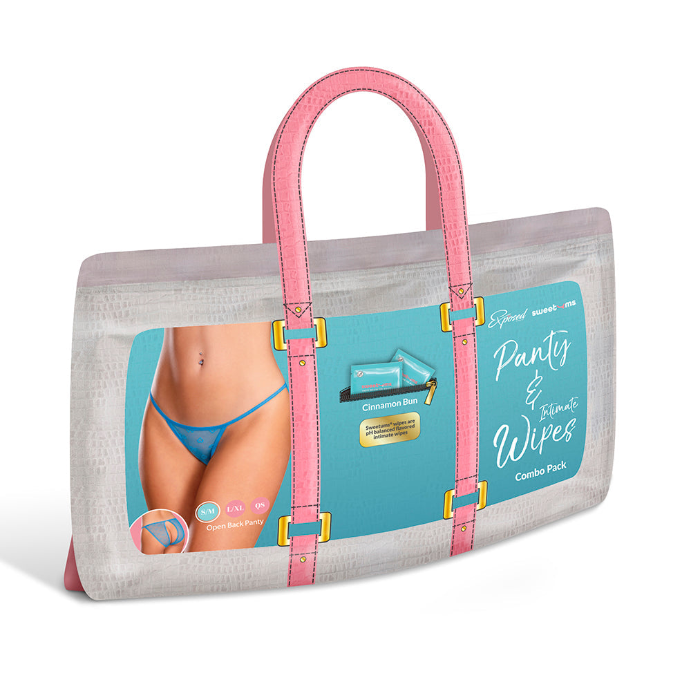 SWEETUMS OPEN BACK PANTY CINNAMON BUNS