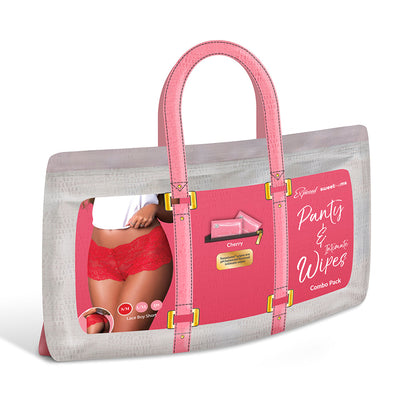 SWEETUMS LACE BOY SHORT CHERRY