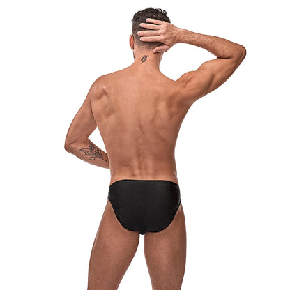 THE ULTIMATE DUO CRR POUCHLESS BRIEF & RED COCK RING  BLACK O/S
