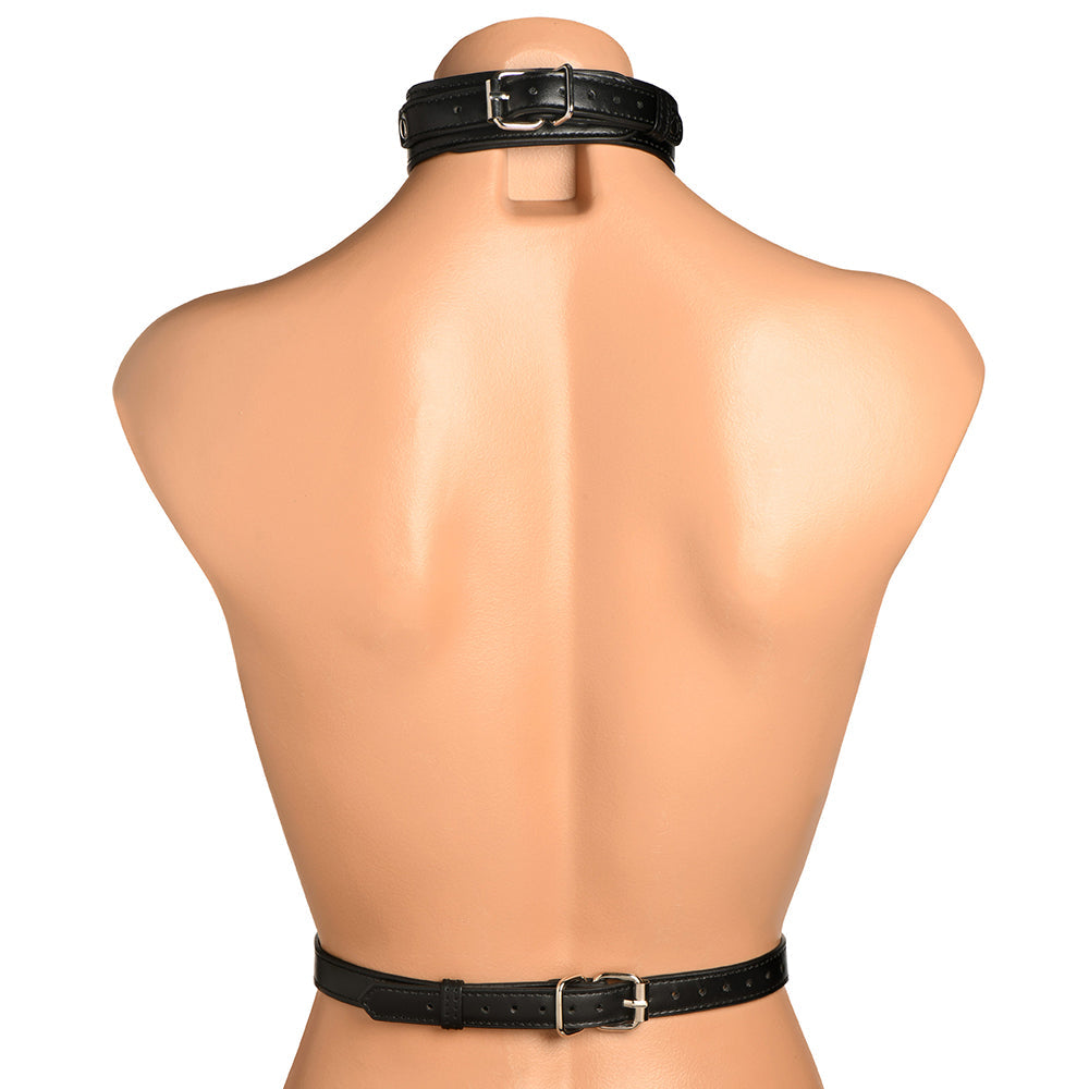 MASTER SERIES VIXEN CHEST HARNESS BLACK