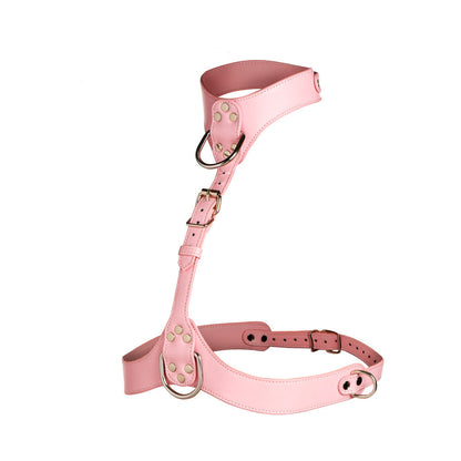 MASTER SERIES VIXEN CHEST HARNESS PINK