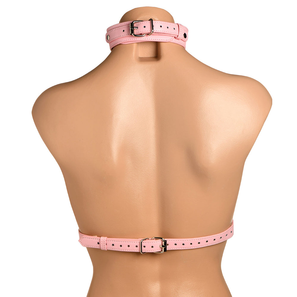 MASTER SERIES VIXEN CHEST HARNESS PINK