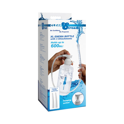 XR BRANDS - CLEANSTREAM XL ENEMA BOTTLE WITH 3 ATTACHMENTS