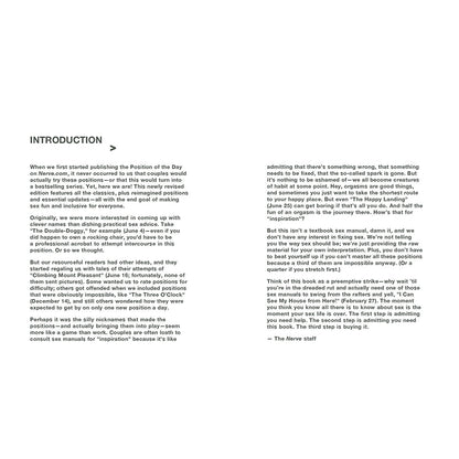 POSITION OF THE DAY REVISED AND UPDATED: SEX EVERY DAY IN EVERY WAY 