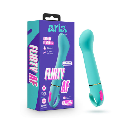 BLUSH - ARIA FLIRTY AF 2.0 RECHARGEABLE VIBE TEAL