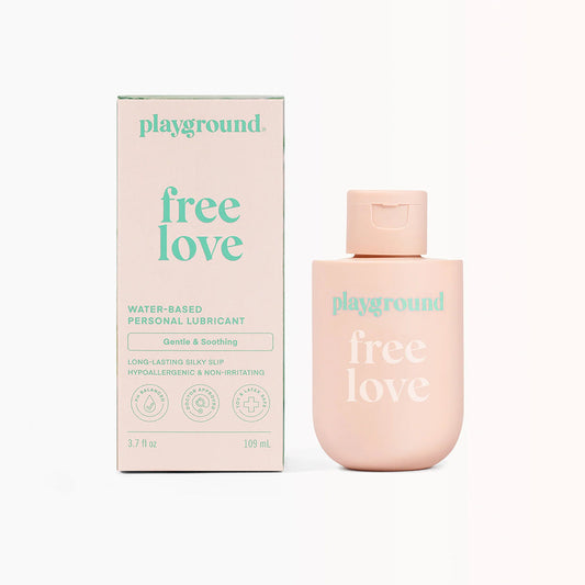 PLAYGROUND - FREE LOVE EXTRA-GENTLE WATER-BASED PERSONAL LUBRICANT 3.7 OZ.