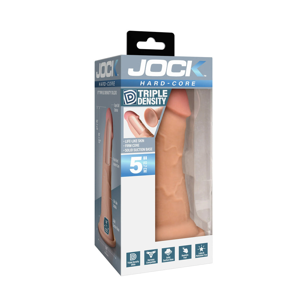 JOCK HARD-CORE 5 IN. TRIPLE DENSITY DILDO