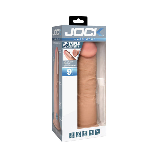 JOCK HARD-CORE 9 IN. TRIPLE DENSITY DILDO