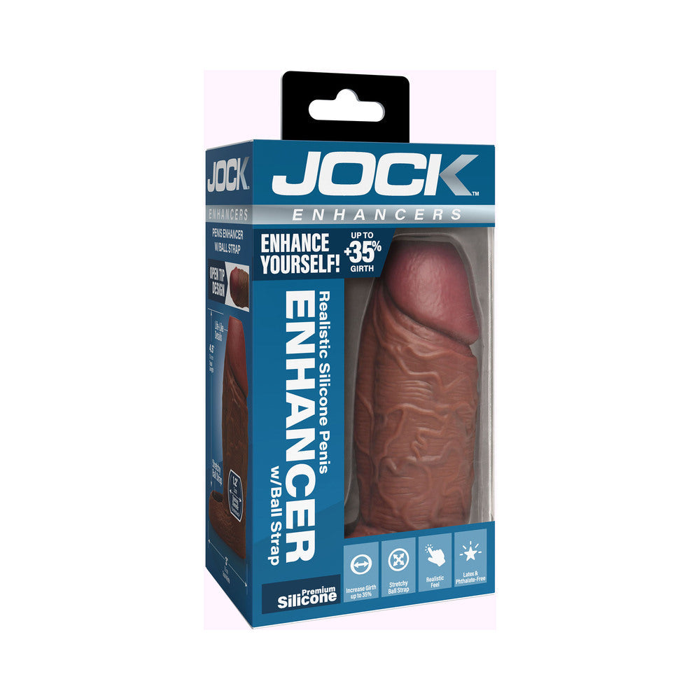 JOCK SILICONE PENIS EXTENSION SLEEVE DARK