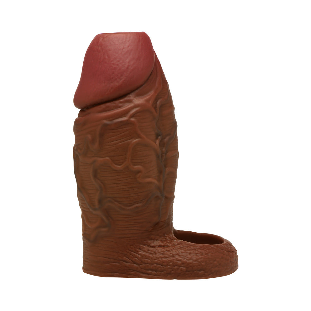 NOVEDADES CURVE - FUNDA DE SILICONA PARA EXTENSIÓN DE PENE JOCK OSCURA