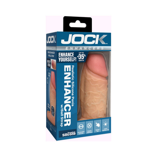 JOCK SILICONE PENIS EXTENSION SLEEVE LIGHT