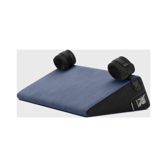 LIBERATOR - LABEL WEDGE 24 IN. SEX POSITION PILLOW WITH CUFFS DÉCOR VELVET