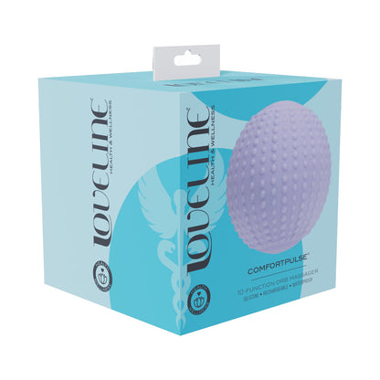 LOVELINE COMFORTPULSE SILICONE MASSAGER LAVENDER