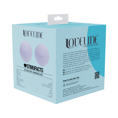 LOVELINE COMFORTPULSE SILICONE MASSAGER LAVENDER