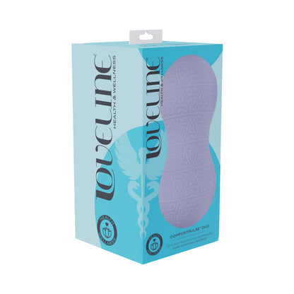 LOVELINE COMFORTPULSE DUO SILICONE MASSAGER LAVENDER
