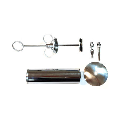 ROUGE GARMENTS - JERINGA DE ÉNEMA ROUGE DE ACERO INOXIDABLE