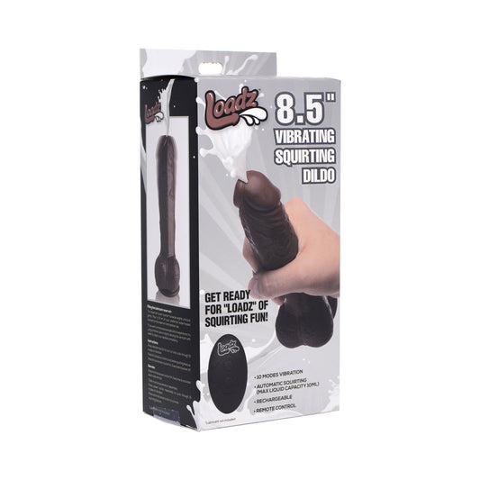 XR BRANDS - LOADZ 8.5 IN. SQUIRTING DILDO DARK