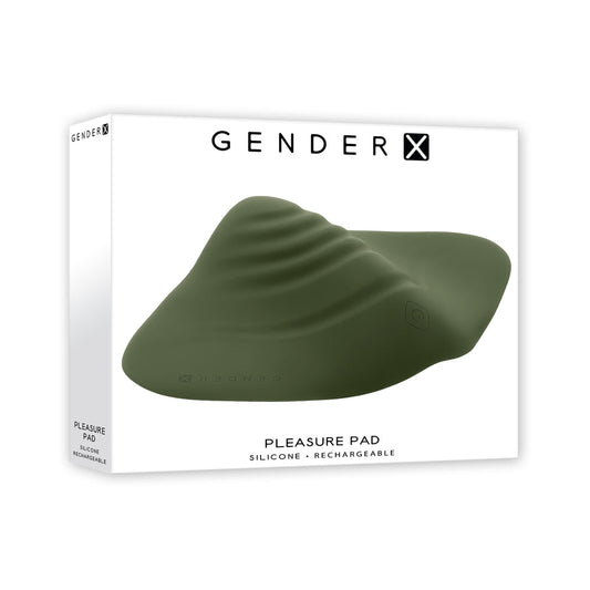 GENDER X - ALMOHADILLA DE PLACER RECARGABLE, ALMOHADILLA PARA MASTURBACIÓN Y STROKER DE SILICONA VERDE