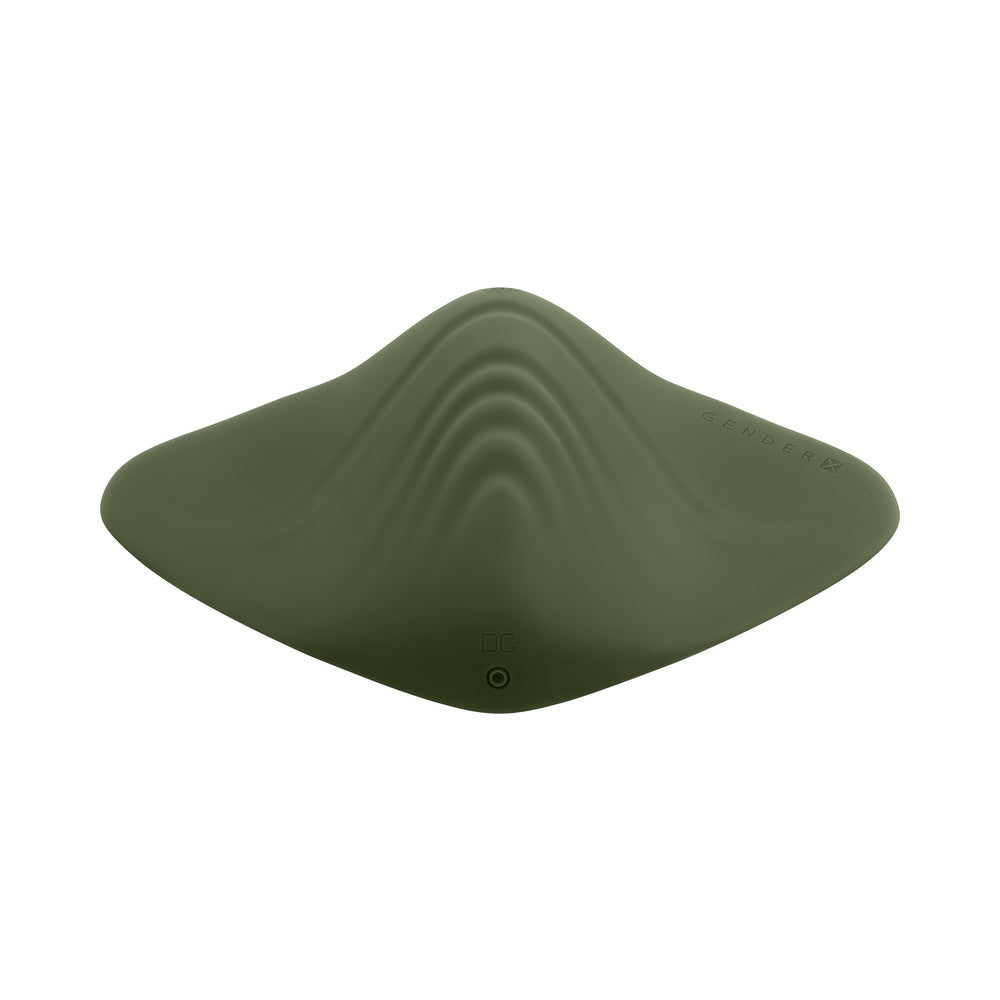 GENDER X - PLEASURE PAD RECHARGEABLE GRINDING PAD & STROKER SILICONE GREEN