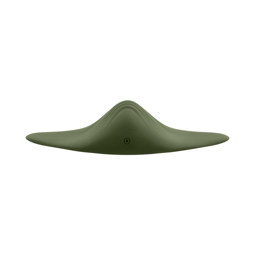GENDER X - PLEASURE PAD RECHARGEABLE GRINDING PAD & STROKER SILICONE GREEN