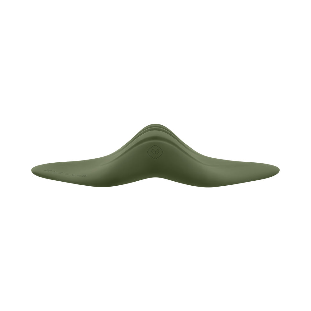 GENDER X - PLEASURE PAD RECHARGEABLE GRINDING PAD & STROKER SILICONE GREEN