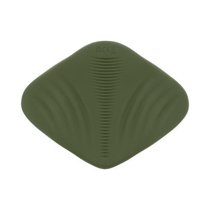 GENDER X - PLEASURE PAD RECHARGEABLE GRINDING PAD & STROKER SILICONE GREEN