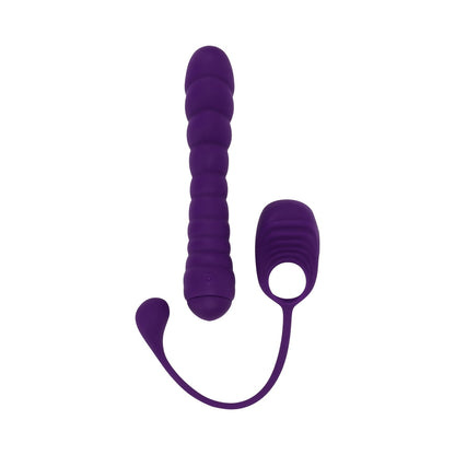 PLAYBOY - TWISTED PLAYGROUND RECHARGEABLE TRIPLE STIMULATOR VIBE SILICONE PURPLE ACAI