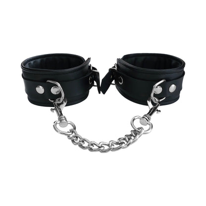 ROUGE FETISH PLAY VEGAN ANKLE CUFFS BLACK