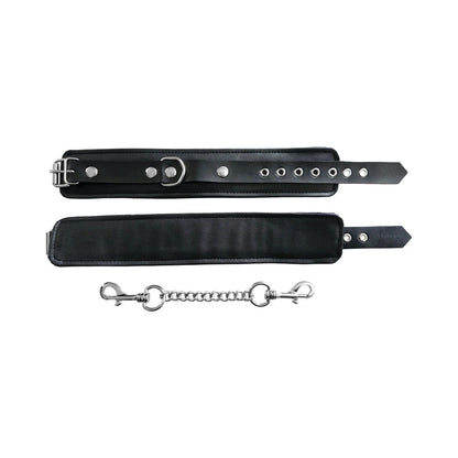 ROUGE FETISH PLAY VEGAN ANKLE CUFFS BLACK
