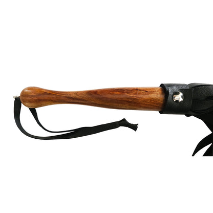 ROUGE GARMENTS - ROUGE FETISH PLAY VEGAN WOODEN HANDLE FLOGGER