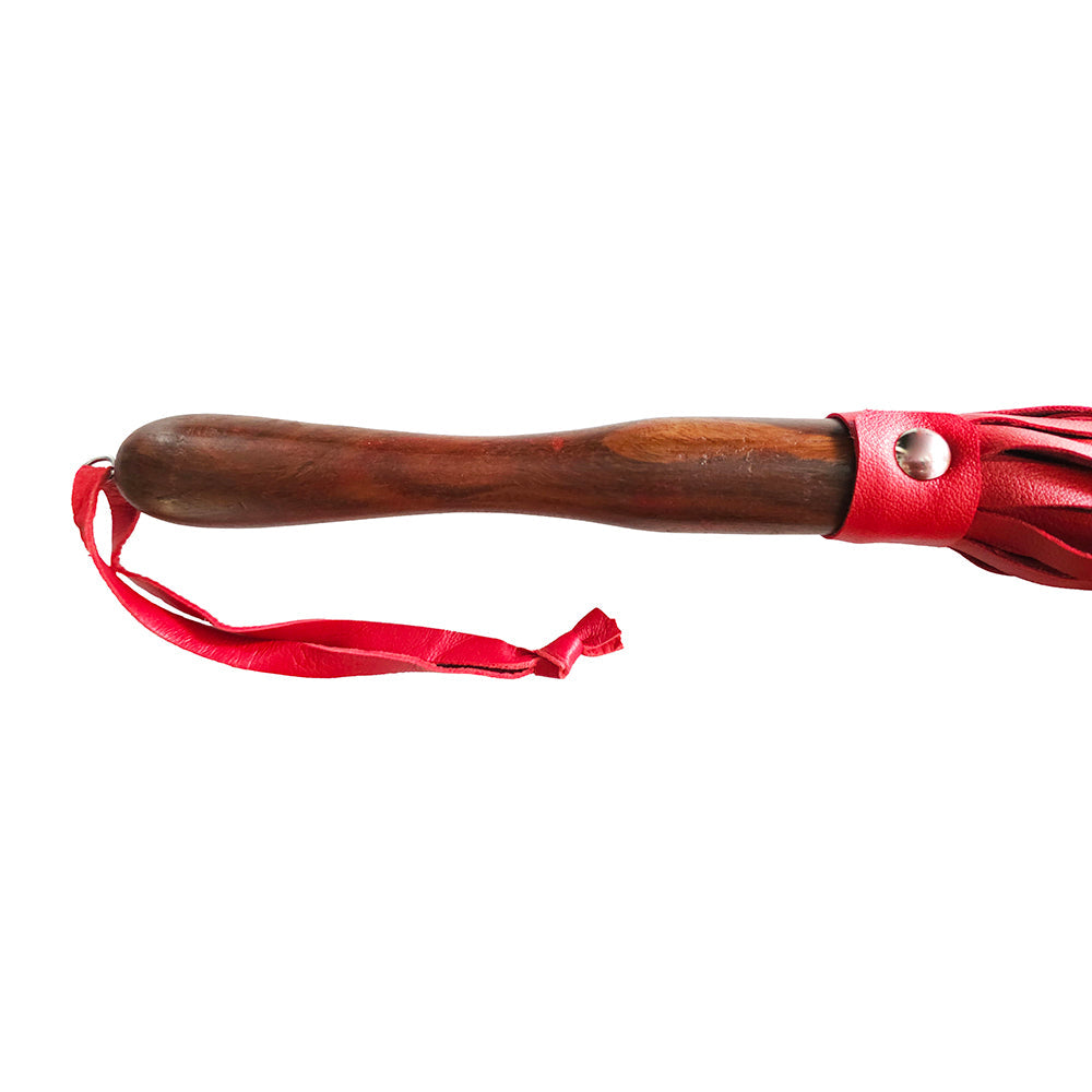 ROUGE GARMENTS - ROUGE FETISH PLAY VEGAN WOODEN HANDLE FLOGGER