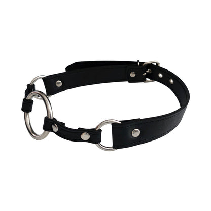 ROUGE FETISH PLAY VEGAN O-RING GAG BLACK