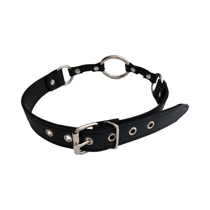 ROUGE FETISH PLAY VEGAN O-RING GAG BLACK