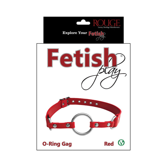 ROUGE FETISH PLAY VEGAN O-RING GAG RED
