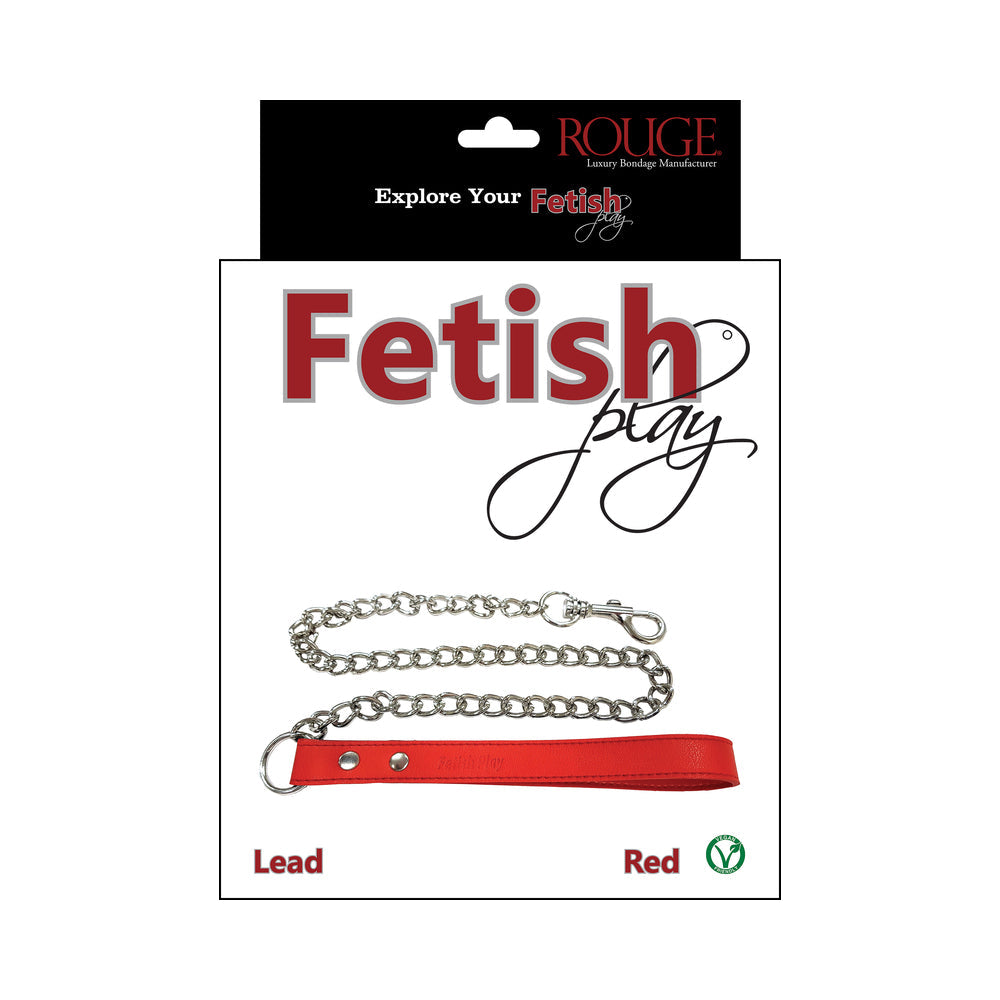 ROUGE GARMENTS - ROUGEFETISH PLAY VEGAN LEASH RED