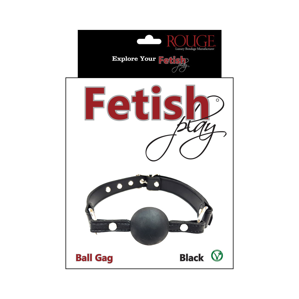 ROUGE FETISH PLAY VEGAN BALL GAG BLACK