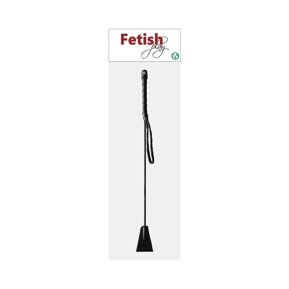 ROUGE FETISH PLAY VEGAN RIDING CROP BLACK