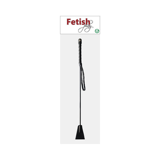 ROUGE FETISH PLAY VEGAN RIDING CROP BLACK