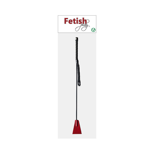 ROUGE FETISH PLAY VEGAN RIDING CROP RED