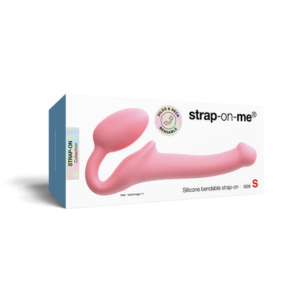 STRAP-ON-ME SILICONE BENDABLE STRAPLESS STRAP-ON PINK SMALL