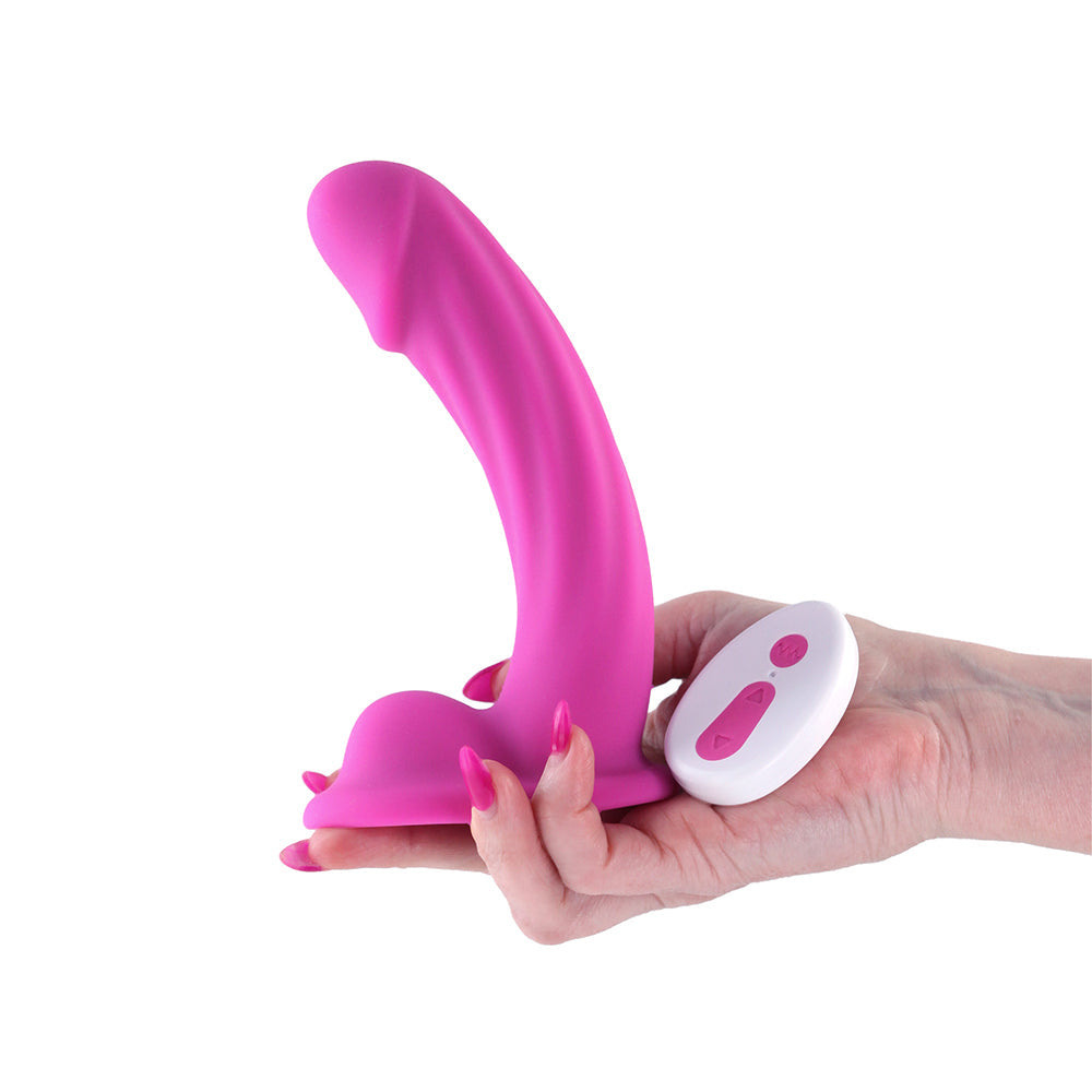 NS NOVEDADES - DILDO CURVO VIBRATORIO DE 6 PULGADAS COLOURS