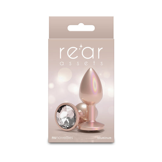 NS NOVELTIES - REAR ASSETS PLUG IRIDESCENT CHAMPAGNE/CLEAR SMALL