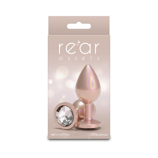 NS NOVELTIES - REAR ASSETS PLUG IRIDESCENT CHAMPAGNE/CLEAR MEDIUM