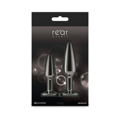 NS NOVELTIES - REAR ASSETS TAPERED TRAINER PLUG KIT GUNMETAL/BLACK