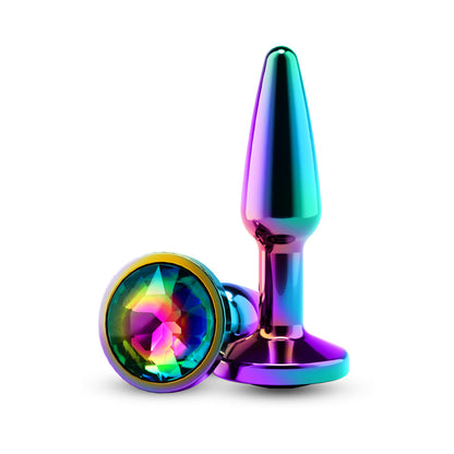 NS NOVELTIES - REAR ASSETS TAPERED PLUG MULTICOLOR/RAINBOW SMALL