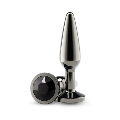 NS NOVELTIES - REAR ASSETS TAPERED PLUG GUNMETAL/BLACK MEDIUM