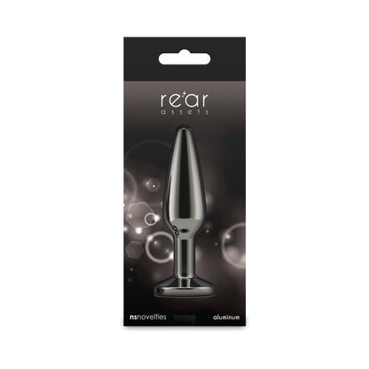 NS NOVELTIES - REAR ASSETS TAPERED PLUG GUNMETAL/BLACK MEDIUM