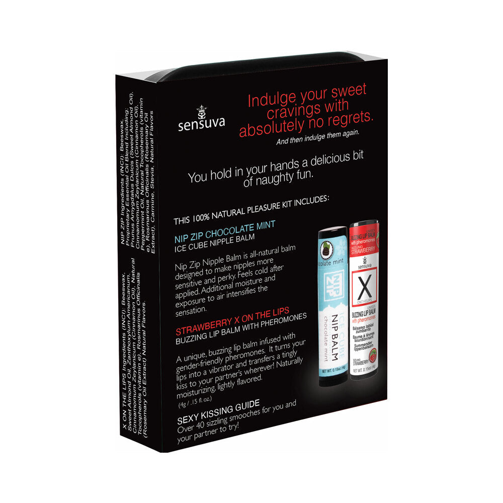 SENSUVA - LIPS & NIPS PLEASURE KIT CHOCOLATE STRAWBERRY