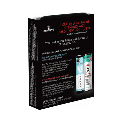 SENSUVA LIPS & NIPS PLEASURE KIT CHOCOLATE PEPPERMINT