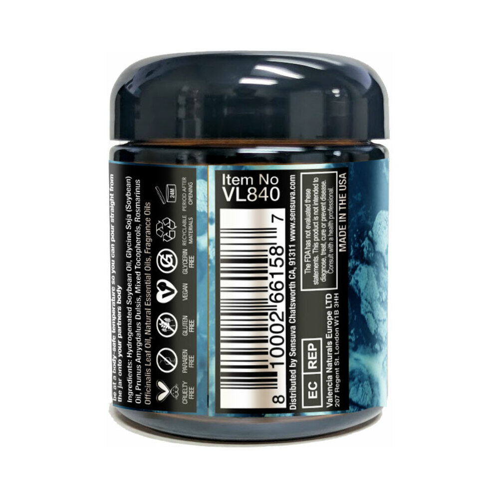 SENSUVA - LIT SWEET TEMPTATION LUXURY MASSAGE CANDLE 4 OZ.